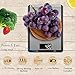 Large Back-lit LCD/Digital Kitchen Scale/Food Scale, Multifunction, Ultra Slim，Easy to read, Easy to clean, up to 22 lb/10 kg, Stainless Steel (Batteries Included)