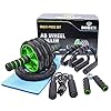 DOBEN 6-in-1 buiktrainerab rollerset met 1 kniekussen, 2 push-upgrepen/push-up-standaard, 2 fitnessweerstandsbanden, 1…