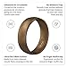 Knot Theory Breathable Silicone Wedding Rings for Men & Women | Black Rose Gold Silver Blue Red Rubber Wedding Bands for Him & Her Size 4, 5, 6, 7, 8, 9, 10, 11, 12, 13, 14, 15, 16