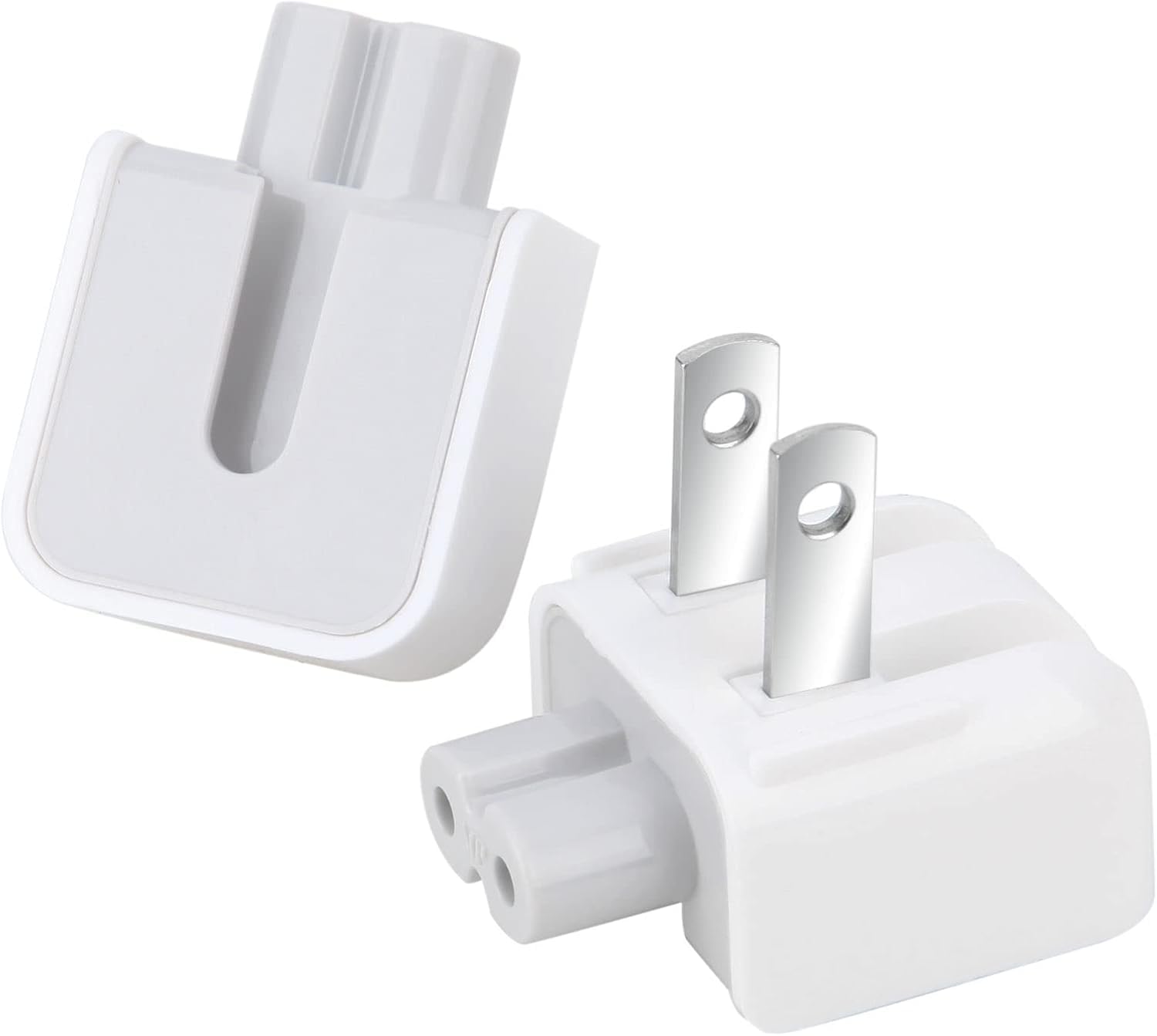 Mandalahuang Mac Wall Adapter Plug Duckhead US Charger Cord Standard Duck Head for MacBook, iBook, iPhone, iPod Power Adapter Brick (2 PCs)