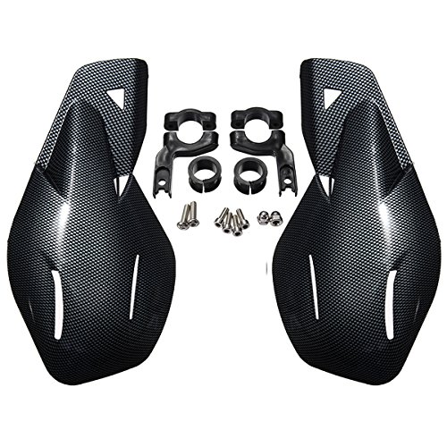 MOMOALA Motorcycle ATV Bike Hand Guard Handguard Protector 22mm 7/8inch Handlebar Universal - Carbon Fiber