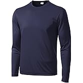 Men's Long Sleeve Moisture Wicking Athletic Shirts, Dry Fit Long Sleeve UV Protection Shirts Men for Workout, Running, Hiking