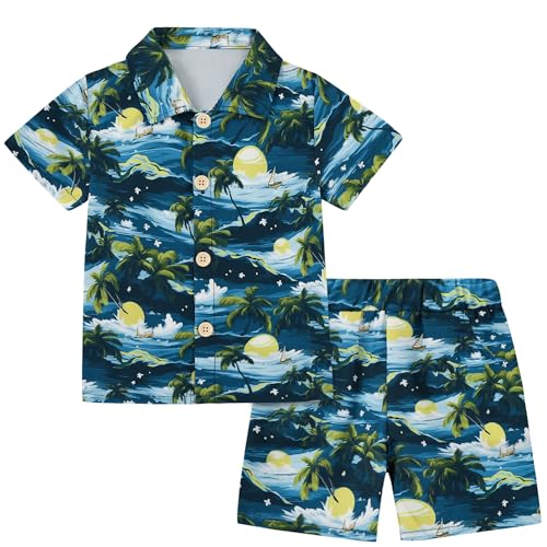 ZOEREA Baby Boy Hawaiian Shorts Set