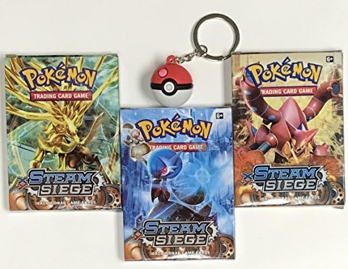 3 PACKS of 17 Pokemon Trading Card "each". In Total= 48+3 POKEMON Trading Cards Pack +PLUS+ 1 POKEBALL KeyRing, with BONUS of 3 EX or HoloFoil Cards (No Duplicates). All New Cards. Pokemon Cards.