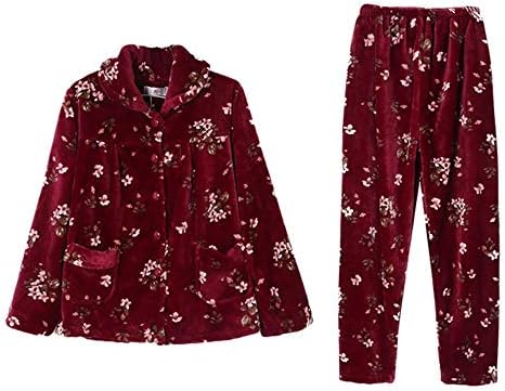 FORTUN Winter Pajamas Ladies Pajamas Suit Fashion Home Service