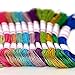 Embroidery Thread 8m Metallic Embroidery Floss 12Skeins All Purpose Assorted Muti-Colors Cross Stitch Tread Set for Craft Needlework Hand Embroidery Bracelets String DIY Craft