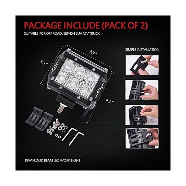 MICTUNING-06-series-2pcs-18W-36W-CREE-LED-Lights-Bar-4×4-Off-Road-Boat-Driving-headlights-Jeep-Polaris-Razor-ATV-SUV-UTV-Car-Truck