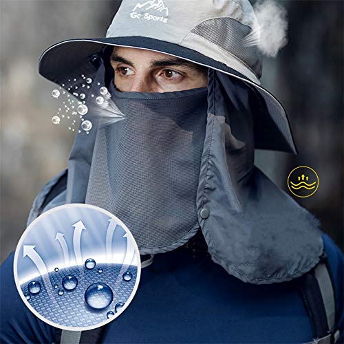 Anglerhut Sonnenhut Herren Sonne Hüte Uv Schutz Sonne Hut Für Camping Sonne Hüte Für Jungen Frauen Sonnenhut Breite… – Bild 5