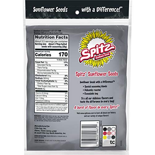 Spitz Sunflower Seeds, Cracked Pepper, 6 Oz (Pack of 9) Pricepulse