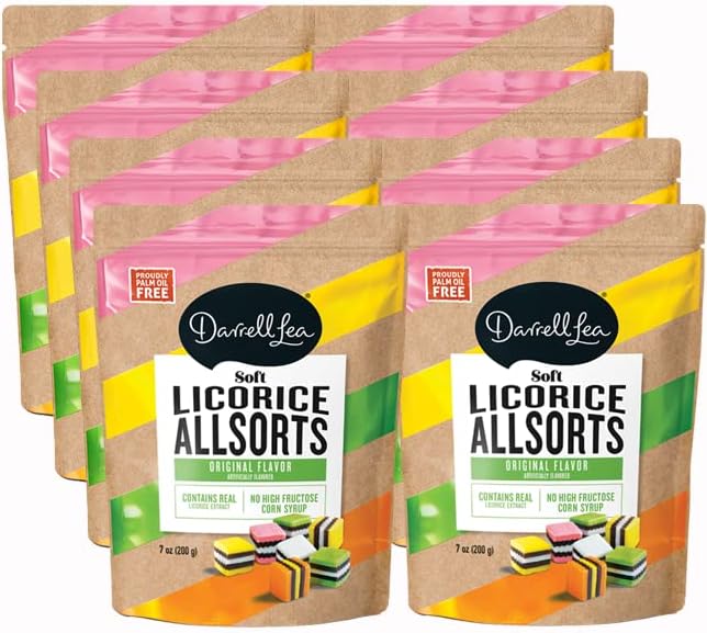 Darrell Lea Soft Australian Licorice Allsorts (8Pack) 7oz Bag NON