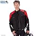 Nomad Motorcycle Jacket for Men, Ironborn Biker Jacket, Cruiser Sportsbike Enduro Mens Riding Jacket with Armor Protection (Large, Red)