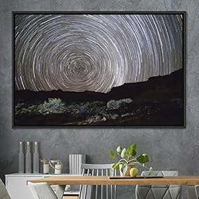 signwin Framed Canvas Wall Art Starry Sky Aerial...