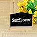 SUPERIORFE Mini Double Sided Wooden Chalkboards Blackboard Place Card Sign 3.9