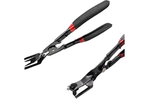 Sylvil Panel Clip Removal Plier, Automotive Door Panel Upholstery Trim Clip Removal Tool Plier, Remove Push Pin and Press in Trim Clip Fasteners Lift Action Plier, Car Accessories