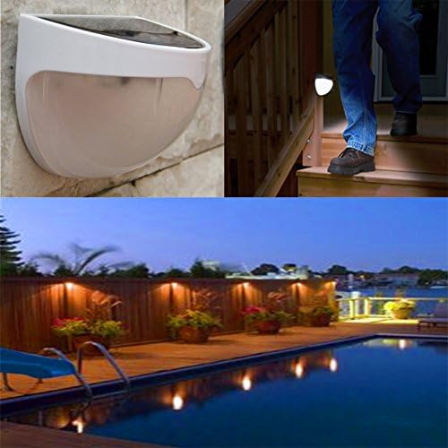 SSG Bright Solar Waterproof IP65 LED light Sensor Wall Light Outdoor Powered Garden Stair Fence Step Wall Lighting