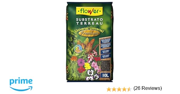 Flower Universal Premium Substrato, 10L, Marrón, 29x6x46 cm ...