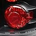 SPEC-D TUNING Black Tail Lights Compatible with 2003-2005 Toyota 4Runner, Left + Right Pair Assembly