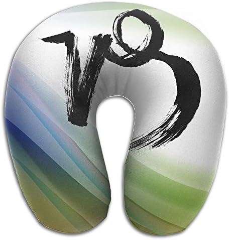Zlkshop17 Double-Sided Printing Capricorn Symbol In Link The Goat Logo U Shape Travel Pillow Memory Pillow Supports The Head Neck In Any Sitting Position Perfect
