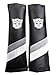 Transformers Autobot Embroidered Seat Belt Shoulder Strap Harness Covers Cushions Pads (Pair / Set) in Black Carbon Fiber Look for Cars Trucks