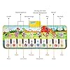 sanlinkee Piano Mat for Kids, Music Mats Touch Play Musical Carpet Piano Floor Mat for Children