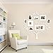 Jerry & Maggie - Photo Frame | Plaque College Frame - Wall Decoration Combination - White PVC Picture Frame Selfie Gallery Collage With Hanging Template & Wall Mounting Design | Family Tree