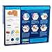 6pc DIY Chanukah Hanukkah Ginger Bread Holiday House Kit 2.14 LB For Kids of All Ages & Family Traditions.