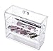 Choice Fun 3 Tiers Clear Acrylic Cosmetic Organizer Holder with Lid