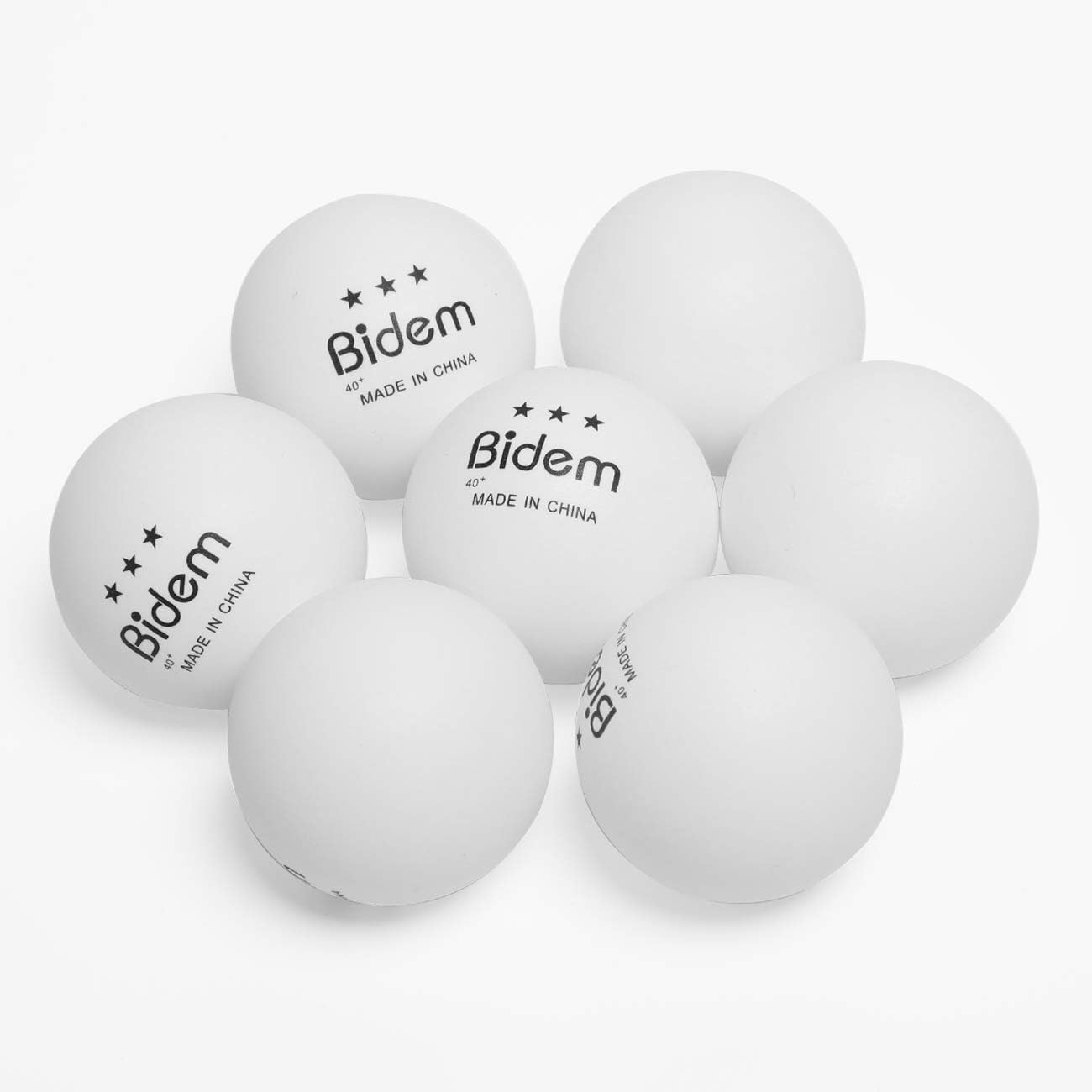 Bidem Ping Pong Balls, Advanced 3-Star Table Tennis Balls, Bulk Ping Pong Balls for Competition and Training, Pack of 60 (White) : Sports & Outdoors
