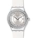 Swatch Irony Sistem Snow Silver Dial Silicone Strap Ladies Watch YIS406