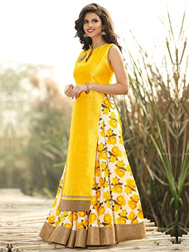 100% Pure SILK Dupioni FABRIC golden yellow 54" with slubs