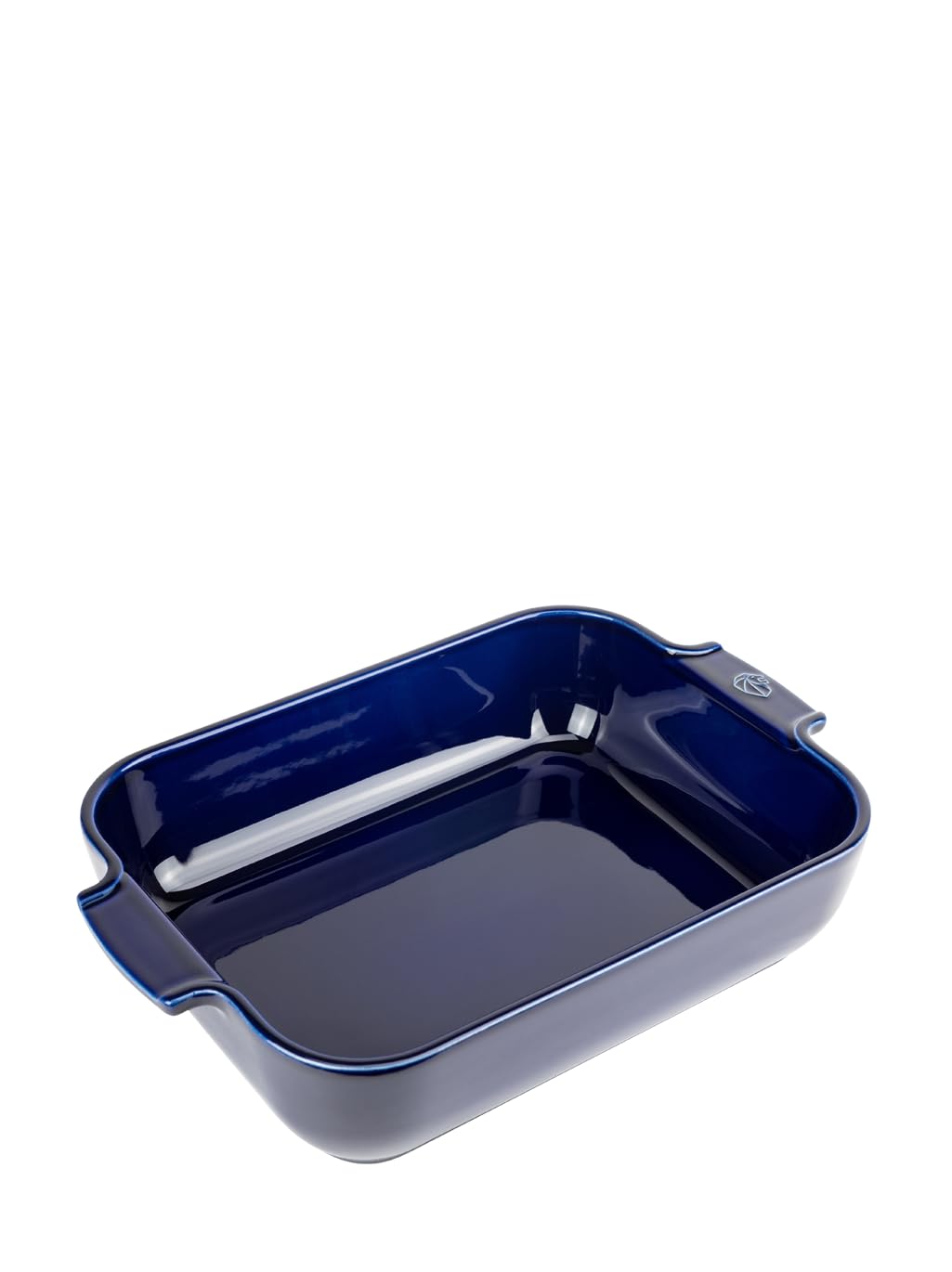 PEUGEOT - Rectangular Ceramic Baking Dish - 32 cm (including handles) x 20 cm x 6.5 cm - Capacity: 2.7 L - 4-5 Servings - 10 Year Guarantee - Made In France - Blue Colour — image 1