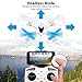 DBPOWER X300C FPV RC Quadcopter Drone with Wifi Camera 2.4G 4CH 6-Axis Gyro RTF Headless Mode Copter for IOS and Android System, Compatible with 3D VR