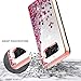 Galaxy S8 Active Case with [Tempered Glass Screen Protector], NageBee Quicksand Liquid Floating Glitter Flowing Sparkle Bling Luxury Clear Soft Case for Samsung Galaxy S8 Active SM-G892 (Rose Gold)