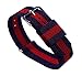 BARTON Watch Bands - Choice of Color, Length & Width (18mm, 20mm, 22mm or 24mm) - Navy/Crimson 18mm - Standard Length