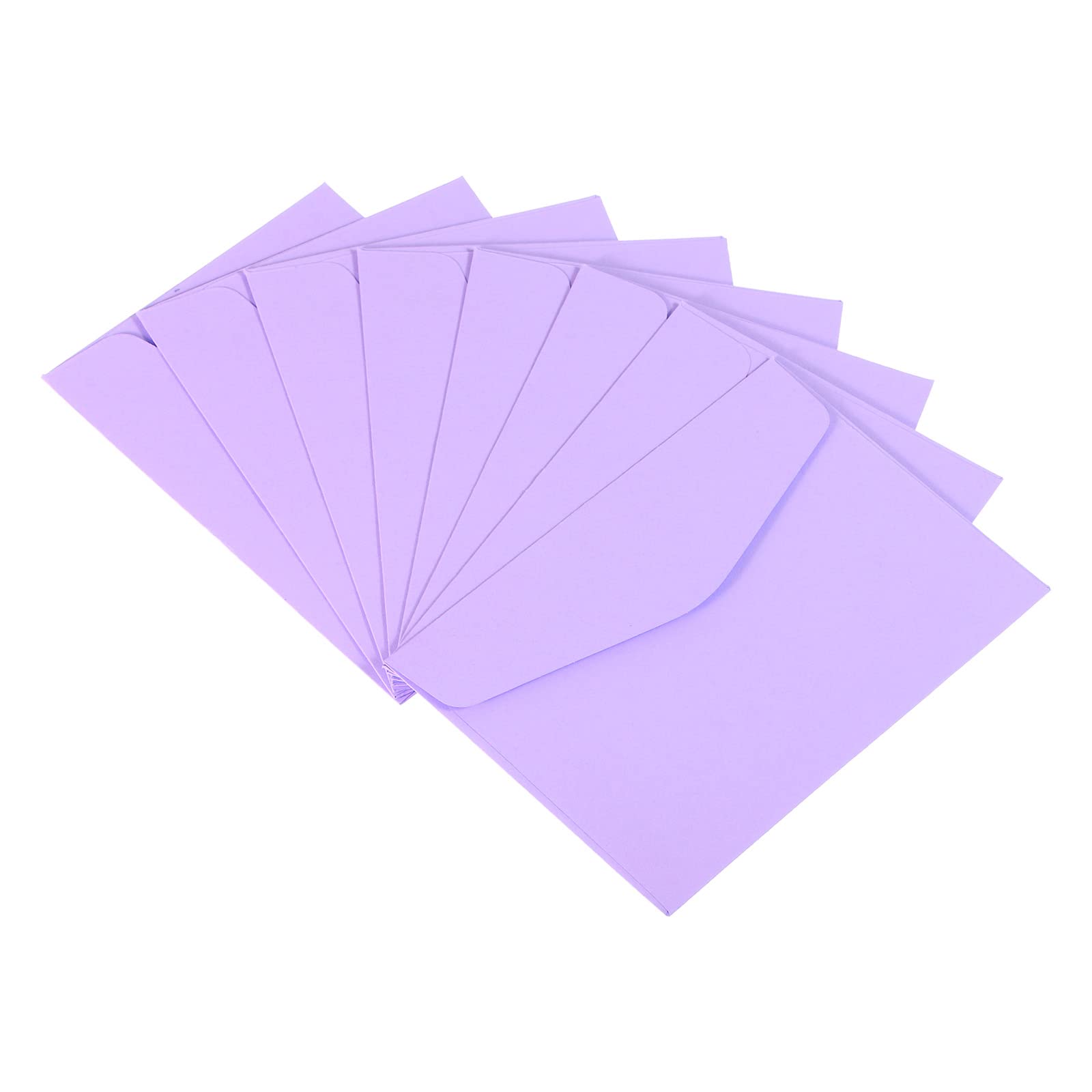 PATIKIL Mini Envelopes, 24 Pack Mini Gift Card Business Card Envelope for Small Note Cards Greeting Wedding, Light Purple
