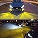 Calais Extremely Bright H8 LED Fog lights 2000 lumens High Power COB Chips LED H8 3000K Yellow LED Fog Lights Lamp Bulbs Replacement (Set of 2)