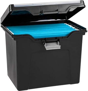Amazon Com Lateral File Box Tote With Handles Organizer Lid Latch Storage Bin Document Paper Folder Hanging Letter Box Portable Filing Cabinet Organizer Office Home Travel Car Ebook By Bada Shop