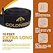 GoldnSend 10 Ft Tree Swing Straps Hanging Kit - Black Polyester, Holds 2800 Lbs, Easy to Hang, Outdoor Play
