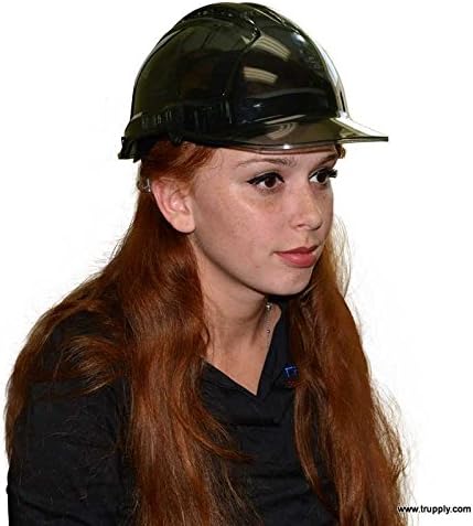 Translucent Hard Hat | Vented | Light 100% Polycabonate | UV 400 Protection | 6 Point Ratchet-Style Textile Harness | Z89.1 Type II Class C | Smoke