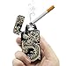 Pard Relief Dragon Windproof Cross Arc Lighter, USB Rechargeable Flameless Electronic Pulse Arc Cigarette Lighter, Black
