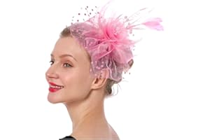 HUACHI Fascinators Hats for Women Tea Party Headband Kentucky Derby Hats Fascinator Headpiece
