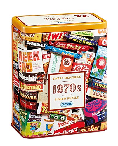 Gibsons 1970s Sweet Memories Jigsaw Puzzle in Gift Tin (500 Pieces)