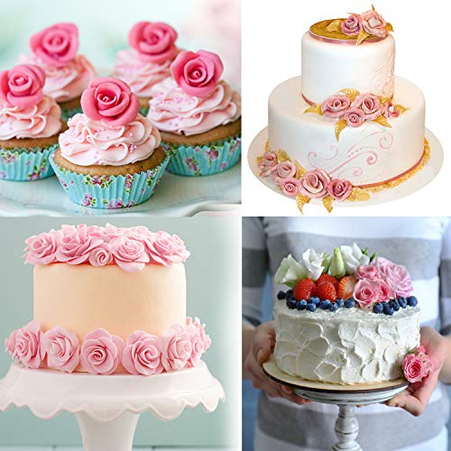 Ancefine 15 Cavity Flower Fondant Mold Silicone Rose Daisy Mold for Cake Decoration, Cupcake Topper, Polymer Clay, Soap Wax,Craft Making Projects
