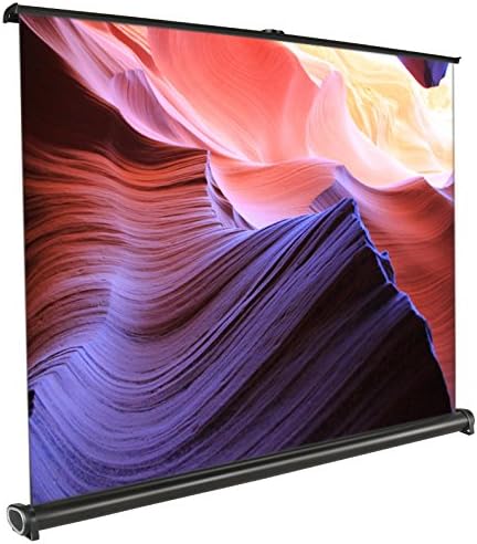 Thinkga 50" Office Presentation Screen, Mobile Movie Screen, Small Room Projector Screen 16:9, Fast Assemble and Easy Carry