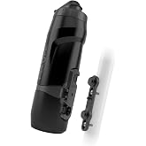 FIDLOCK Twist Bottle 800ml/27oz + Bike Base Magnetic Holder System, Black | Magnetic-mechanical lock, one-handed twist access, cage-free frame fit, secure rough-terrain hold, dishwasher-safe bottle