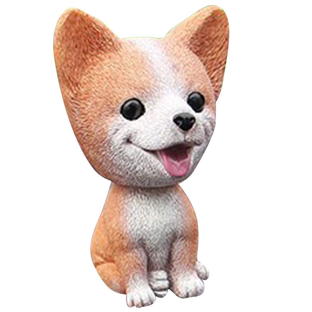 Teddy Shiba Inu Huskie Corgi French Bulldog Cute Puppy Nodding Dog Car Shake Head Dolls Dashboard Decoration Accessories