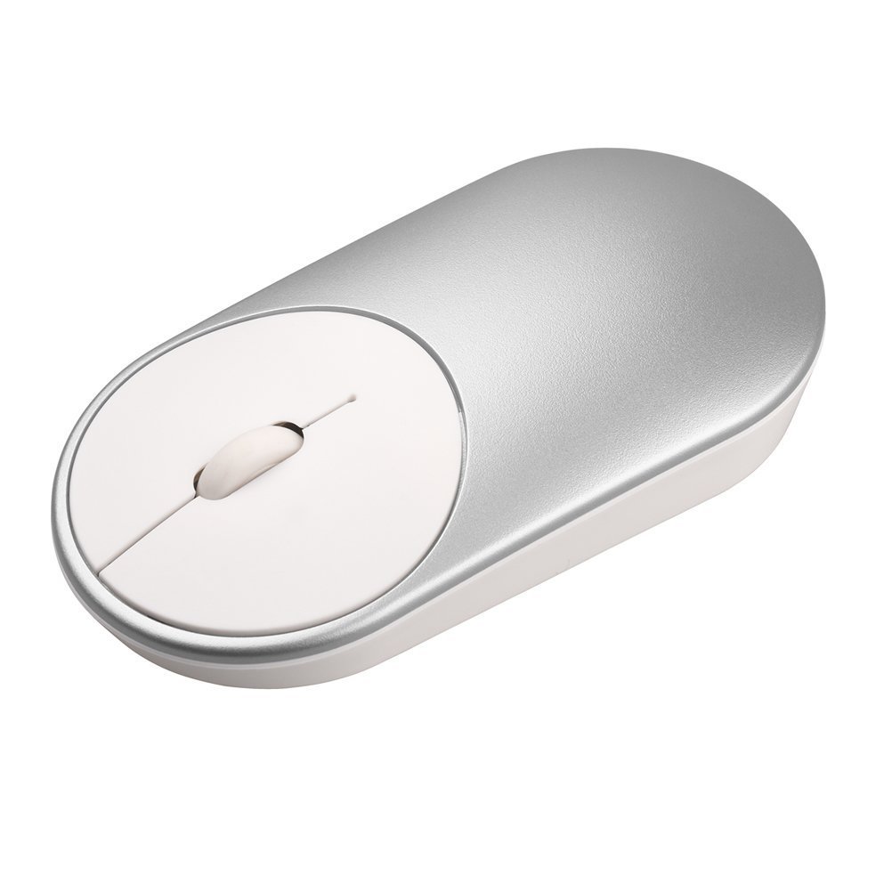 Wireless Mouse Silent Click Key for Apple Macbook Pro or Air, Windows 7/8/9/10 XP, Android, imac (Silver)
