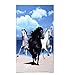 AVAI Beach/Bath Towel Oversize 39x71 Highly Absorbent Microfiber Towel for Bath Swim Beach Chair Cover Horse Printed