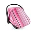 Cozy Cover Sun & Bug Cover (Pink Stripe) - The Industry Leading Infant Carrier Cover Trusted by Over 2 Million Moms Worldwide for Protecting Your Baby from Mosquitos, Insects and The Sun