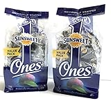 Sunsweet Individual Pitted Prunes Value Pack - 2 Packs (12 oz each) of Individually Wrapped Dried Prunes - Sweet, Delicious and a GREAT VALUE!